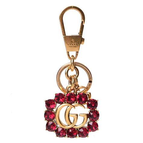 double g key ring with crystals gucci|gucci keyrings for women.